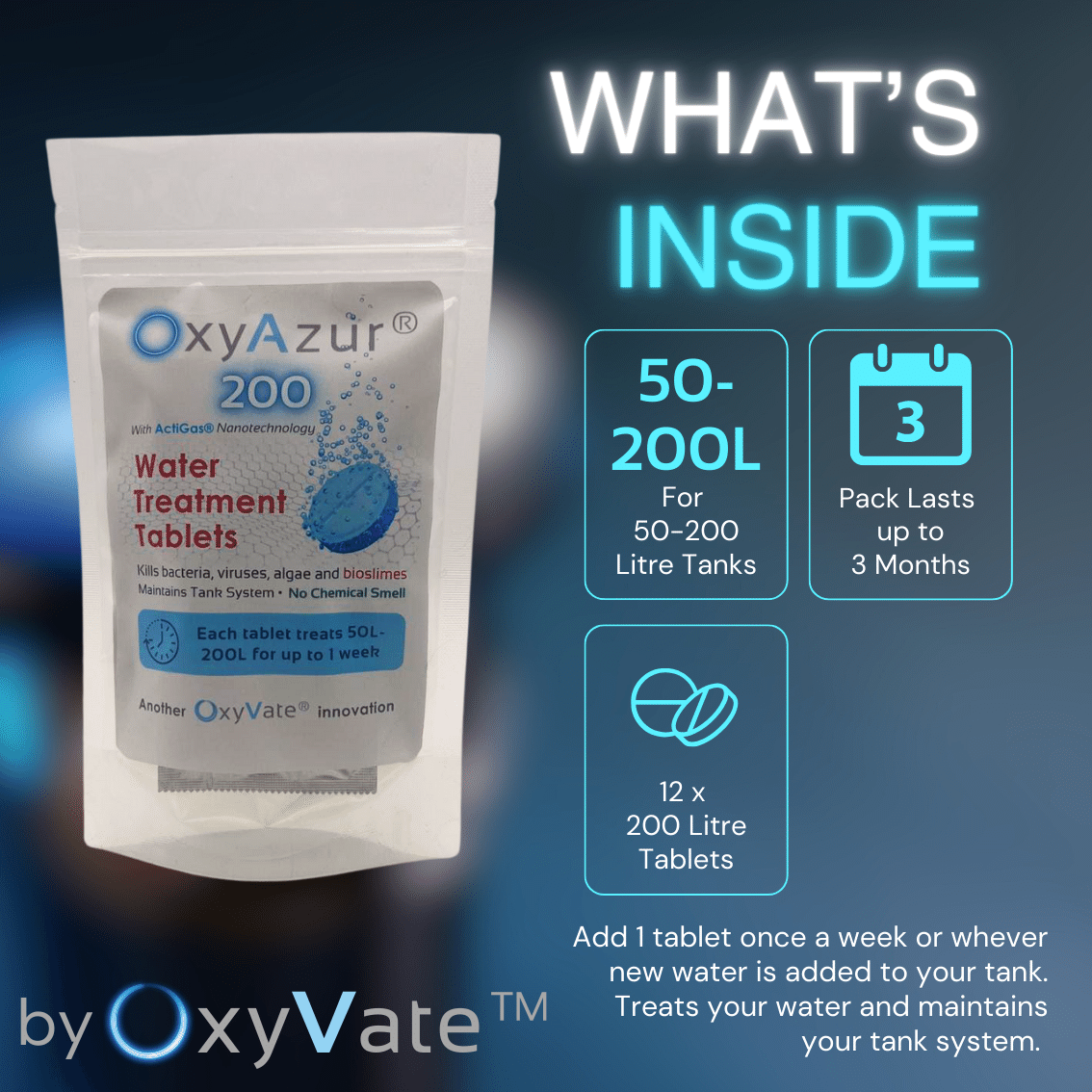 OxyAzur® Water Treatment Tablets