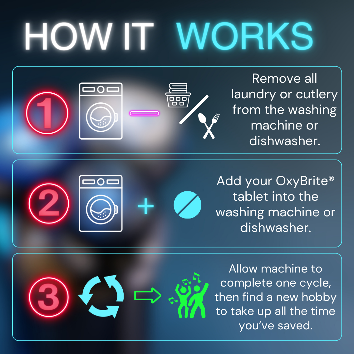 OxyBrite® Appliance Sanitising Tablets